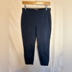 Everlane The Side-Zip Stretch Cotton Black Pants Size 8